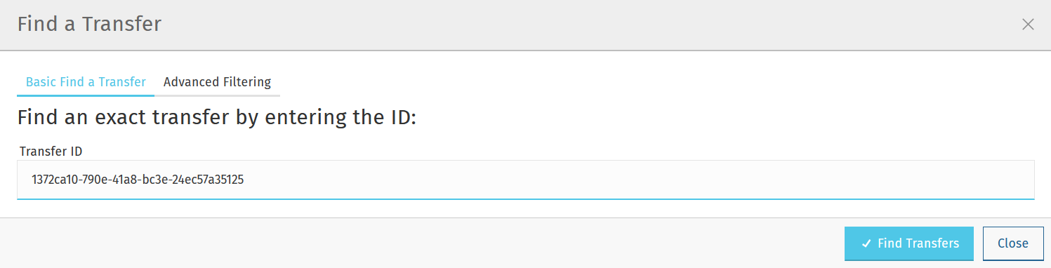 basic find a transfer